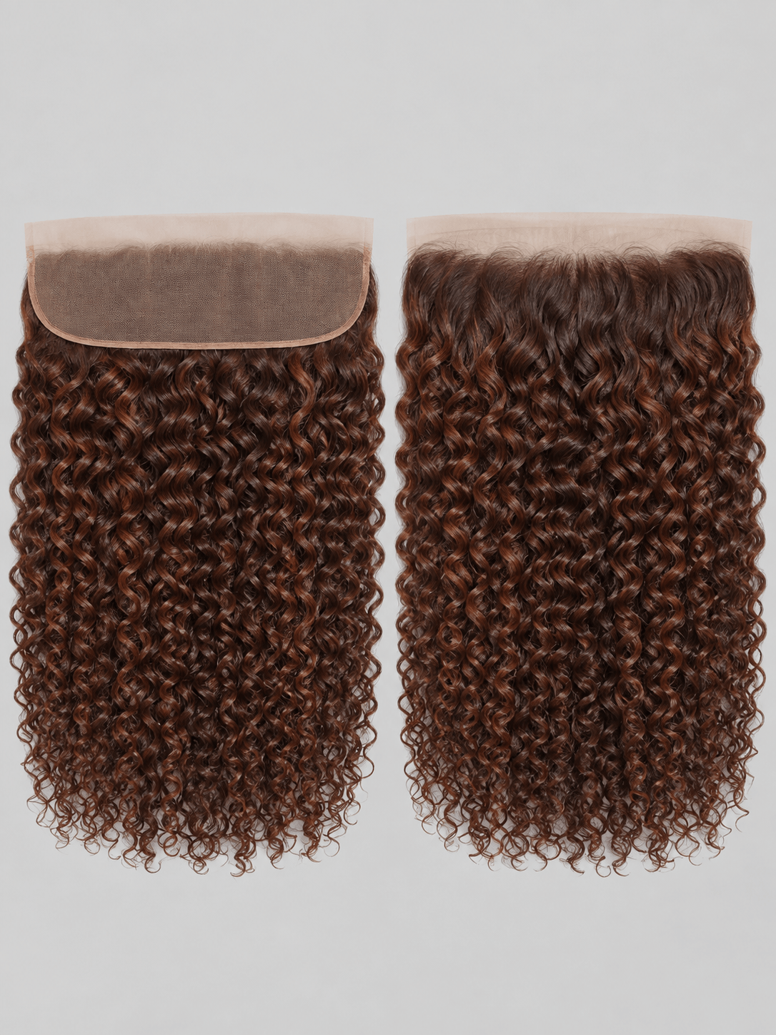 6x6 HD Lace Closure Deep Curly Brown 3 Bundles Deals Human Hair