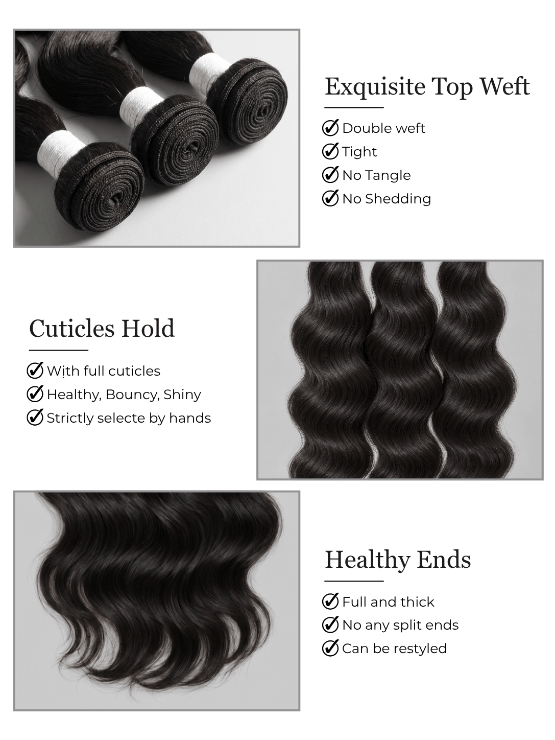 Bone Straight Brown 1 Bundle Raw Human Hair Weave