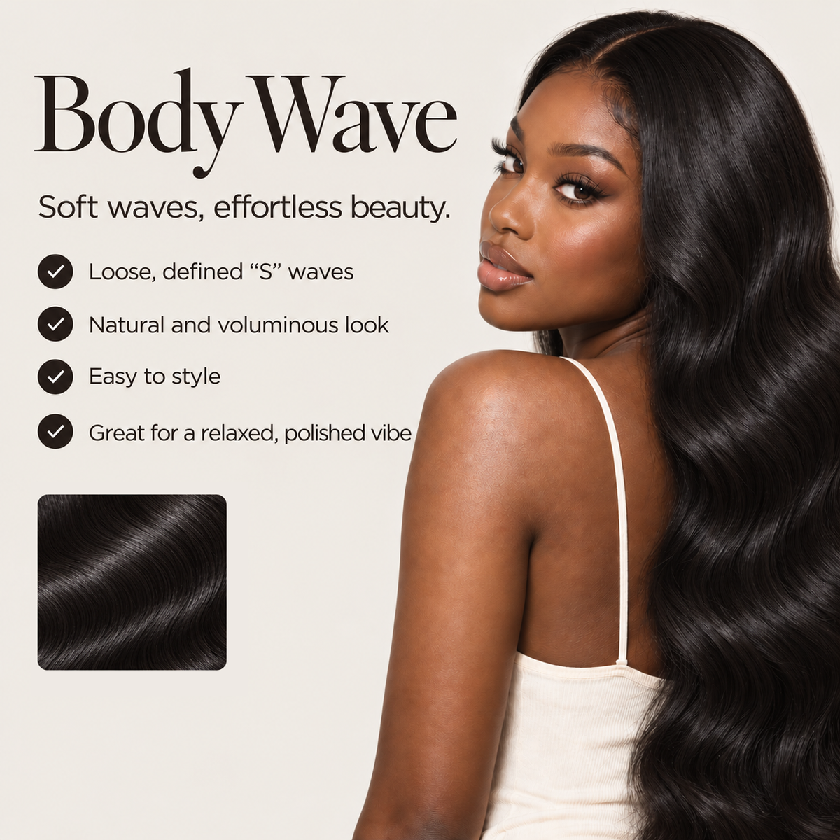 Body Wave Natural Black 1 Bundle Raw Human Hair Weave