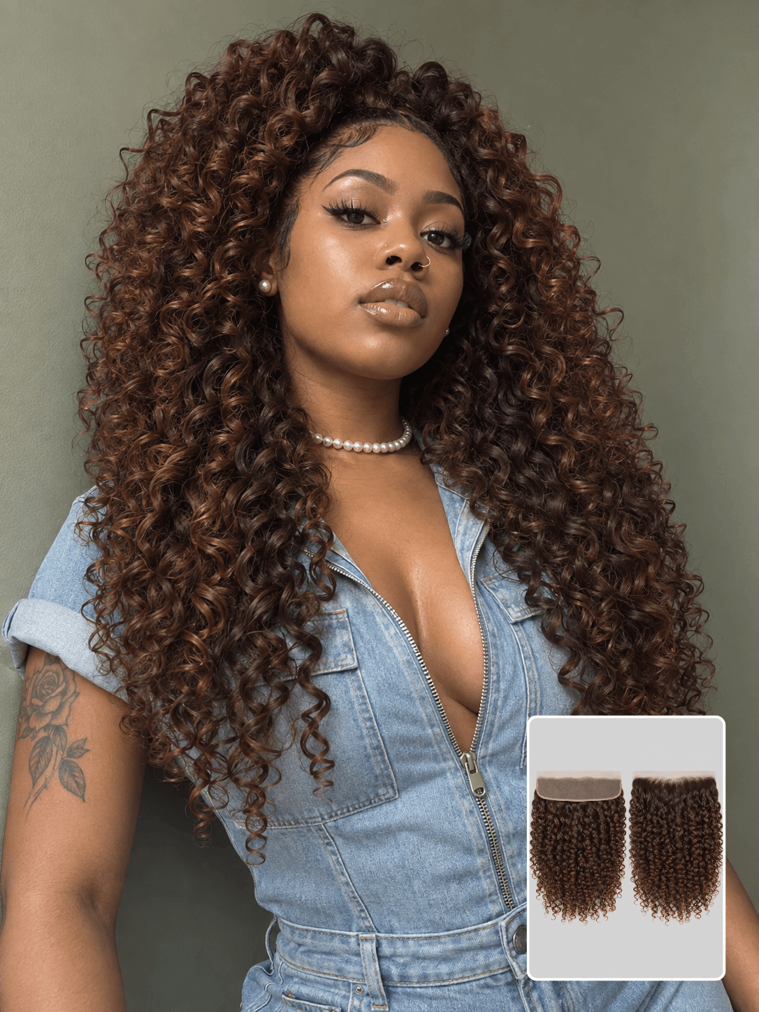 13x6 Transparent Frontal Burmese Curly Brown 3 Bundles Deals Human Hair