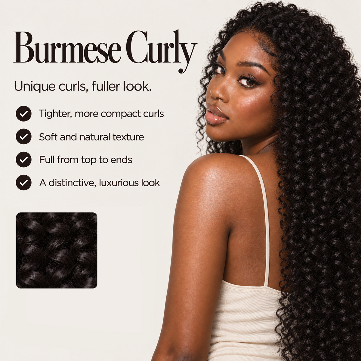 Burmese Curly Brown 4 Bundles Deals Raw Human Hair Weave