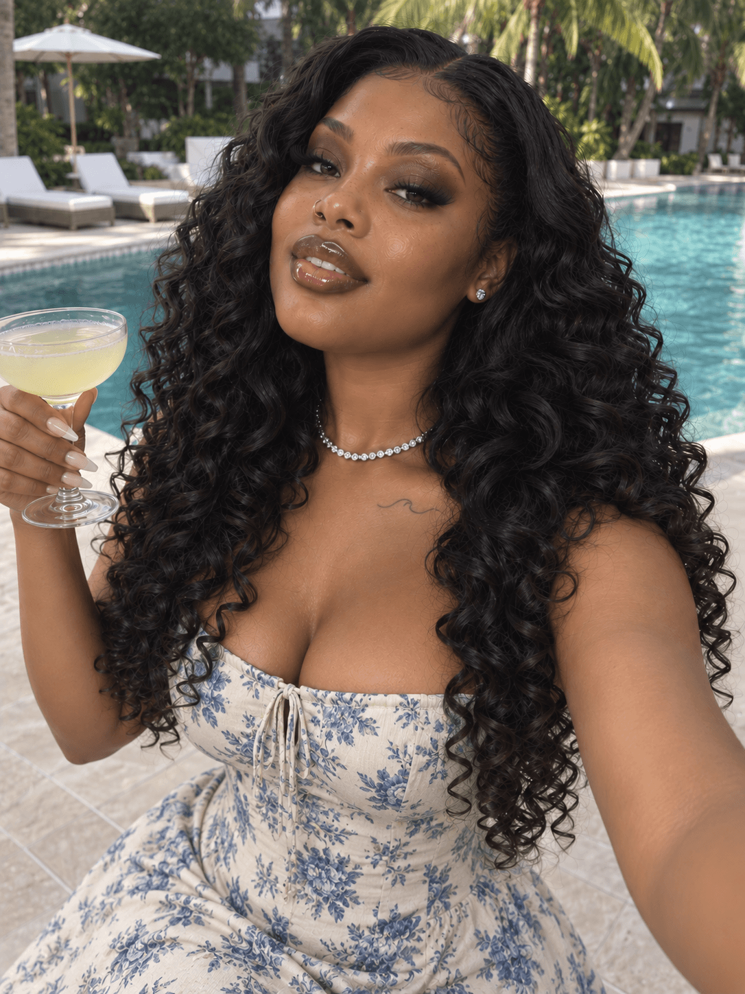 Bouncy Curly Natural Black 4 Bundles Deals Raw Human Hair Weave