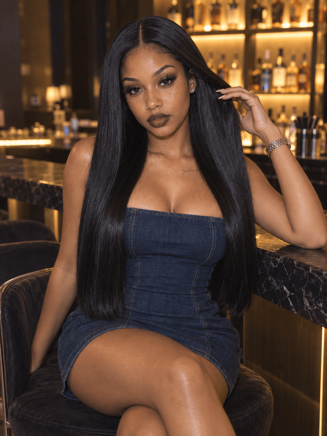 Natural Straight Frontal 360 Wig Premium Quality For Woman No Chemical Best Choice Straight Style Hot Sale