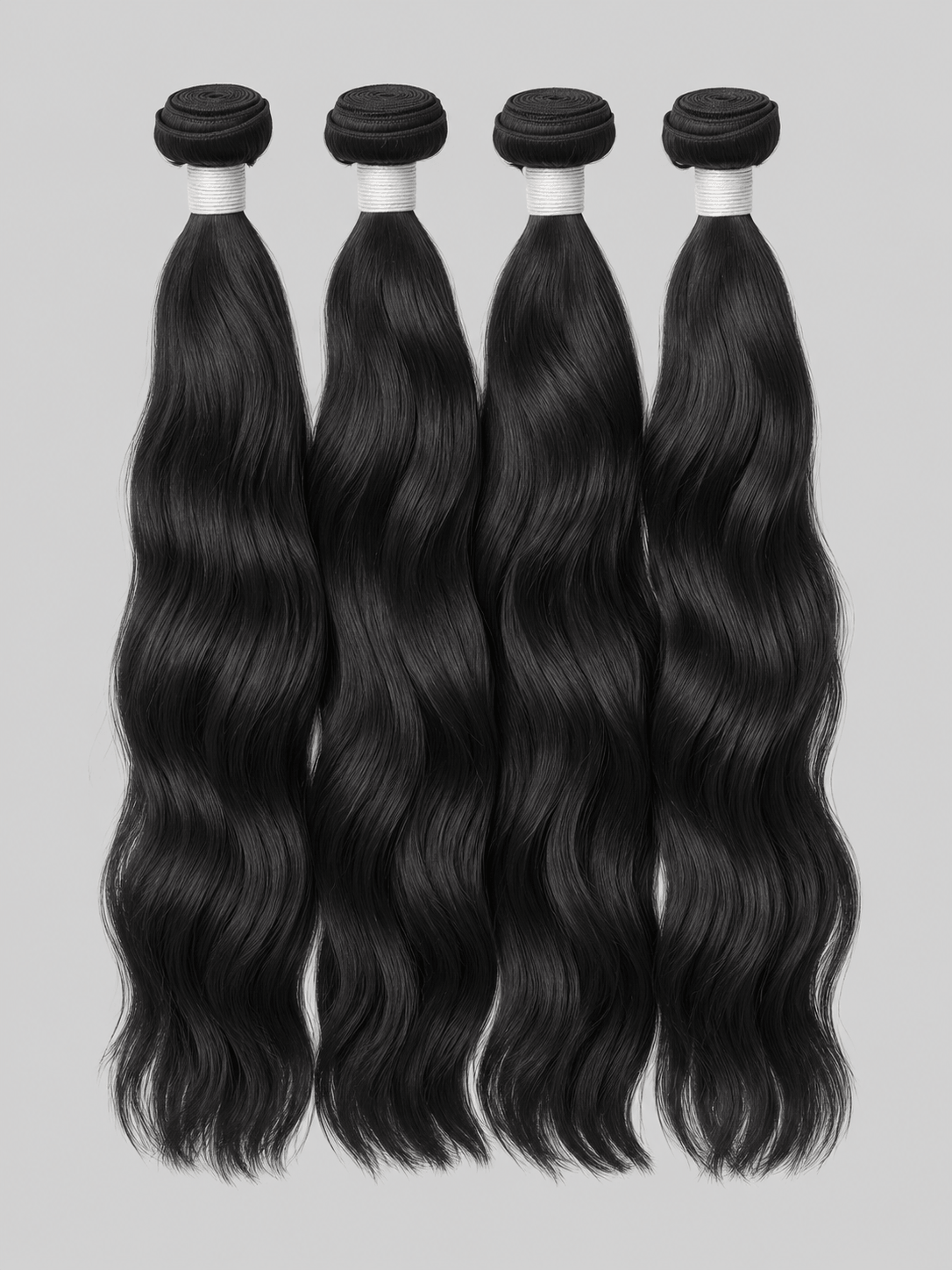 Natural Wave Natural Black 4 Bundles Deals Raw Human Hair Weave