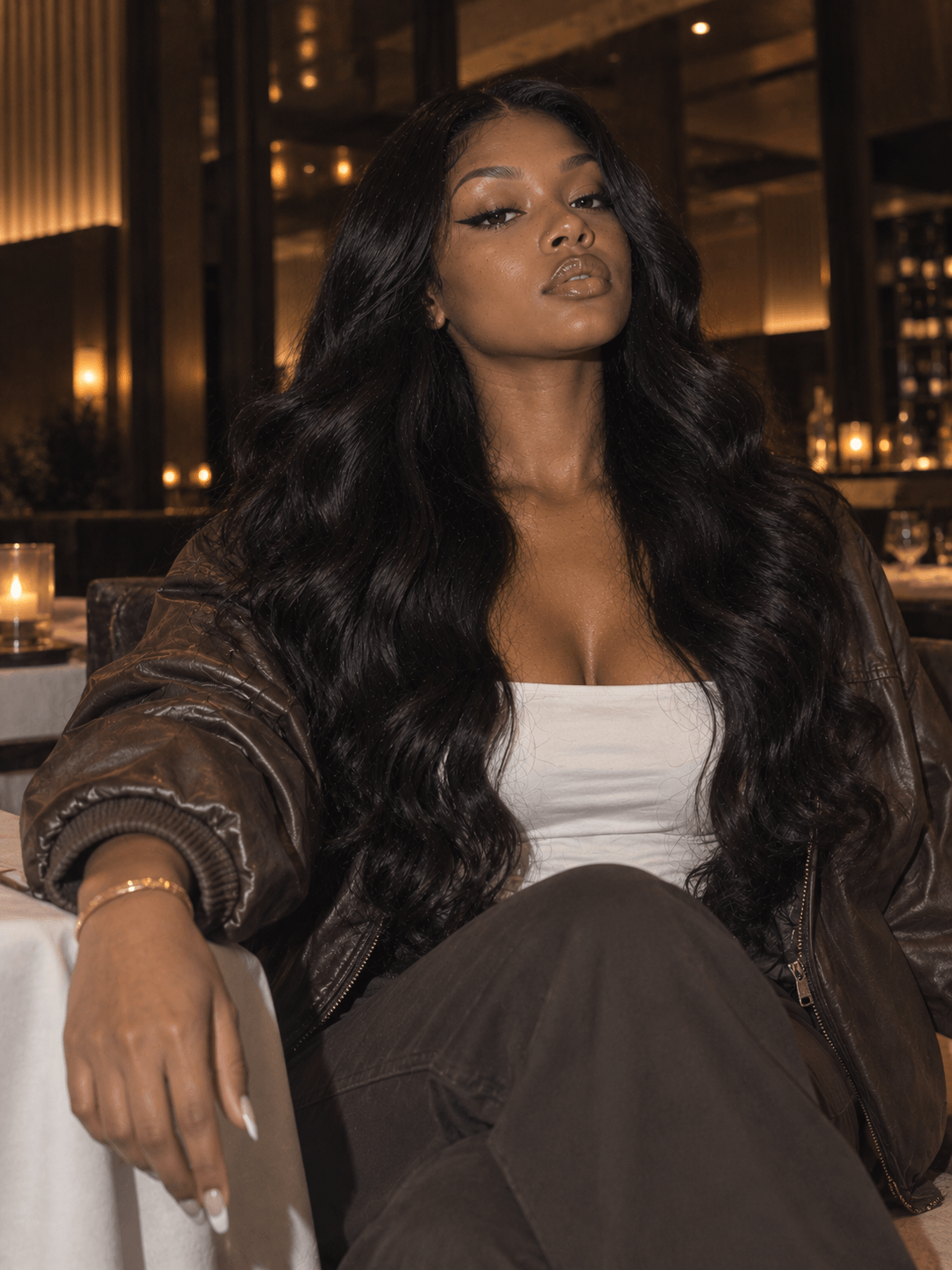 6x6 Transparent Closure 4 Bundles Deals Natural Wave Natural Black Human Hair