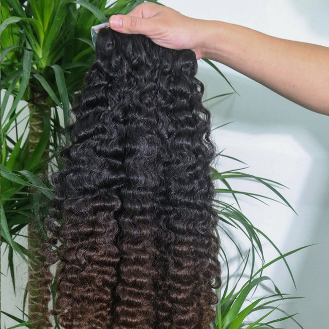 Premium Deep Wave Raw Hair Natural Color  Weft – 100% Human Hair Bundle