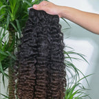 Premium Deep Wave Raw Hair Natural Color  Weft – 100% Human Hair Bundle