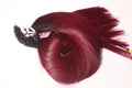 Flat Tip Hair Extensions Straight Dark Burgundy Red Keratin Bonded Vietnamese Human Hair Tangle-Free No Shedding Wholesale