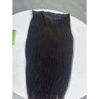 Clip In Human Hair Extensions Natural Black Straight Double Weft Remy Indian Hair Full Ends Seamless