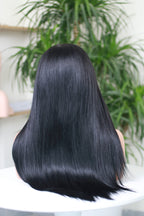 Premium Bone Straight Raw Hair Natural Color 22 Inches Wig – 100% Human Hair
