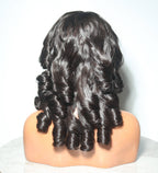 Raw Human Hair Large Ringlet Curls 24 Inches 5×5 Closure Wig – Premium Quality Natural Black
