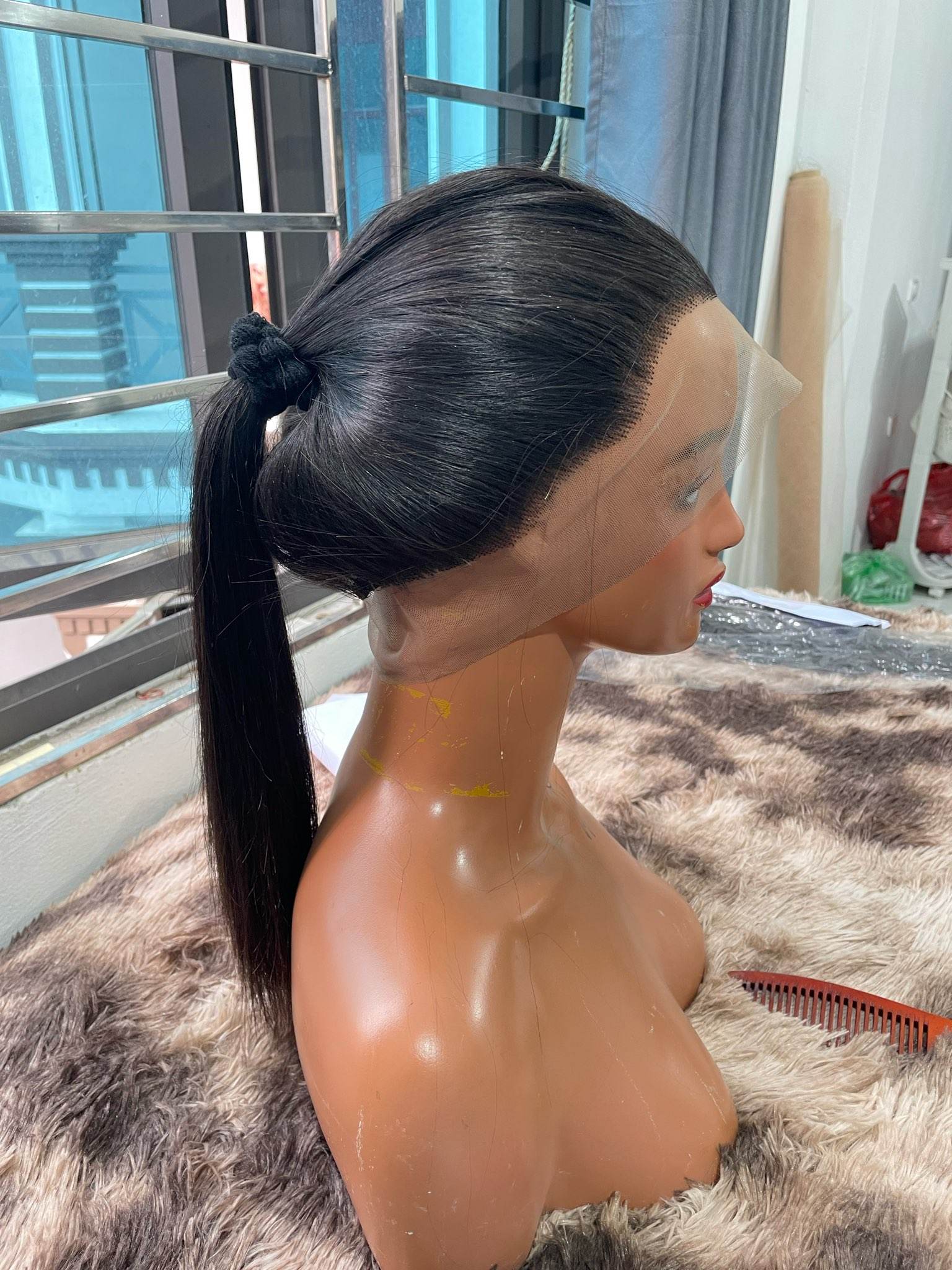 Natural Straight Frontal 360 Wig Premium Quality For Woman No Chemical Best Choice Straight Style Hot Sale
