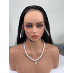 Natural Black Bone Straight Lace Front Wig 13×4 Double Drawn Vietnamese Virgin Human Hair HD Lace Wholesale