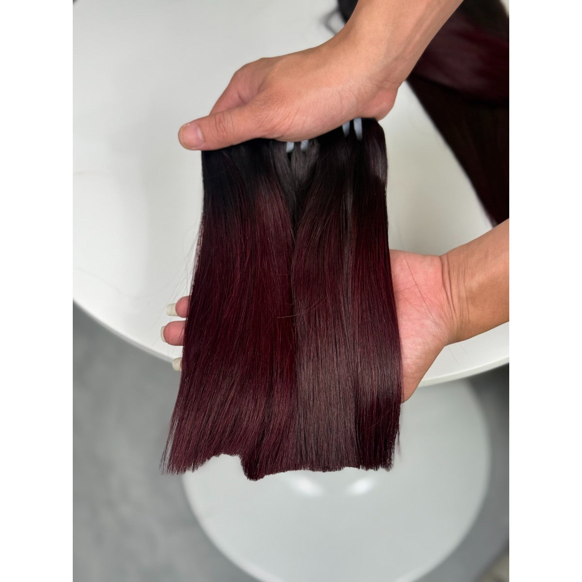 Burgundy Ombre Straight Hair Bundles