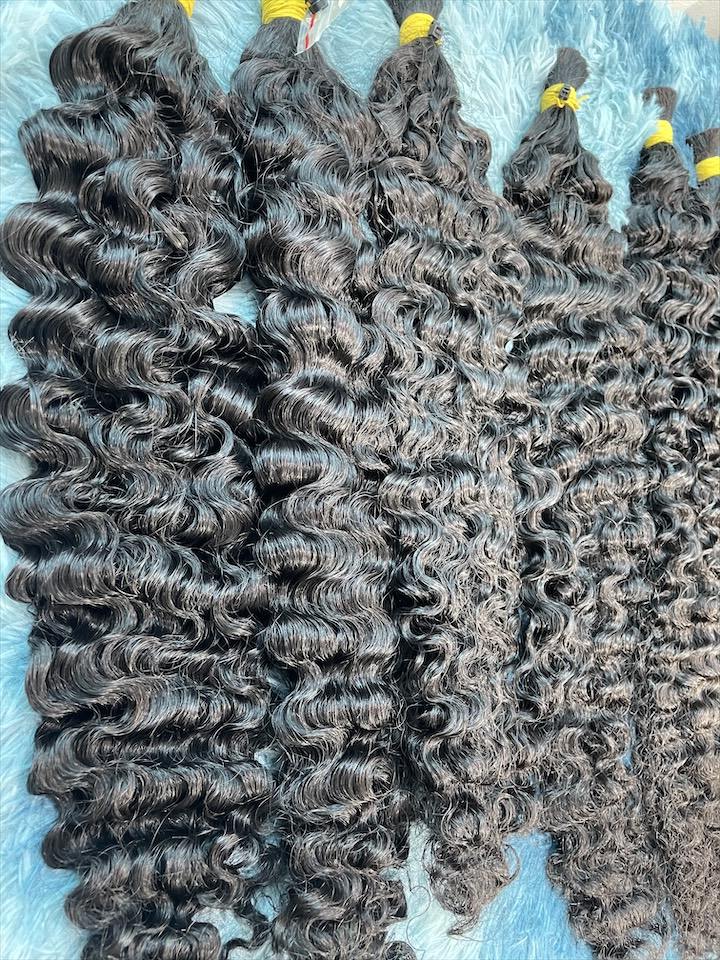 Bermese Curly Raw Bulk Hair 100% Human Hair (Raw hair) Premium Quality Fro Wig Making Raw Curly Style Wholesale