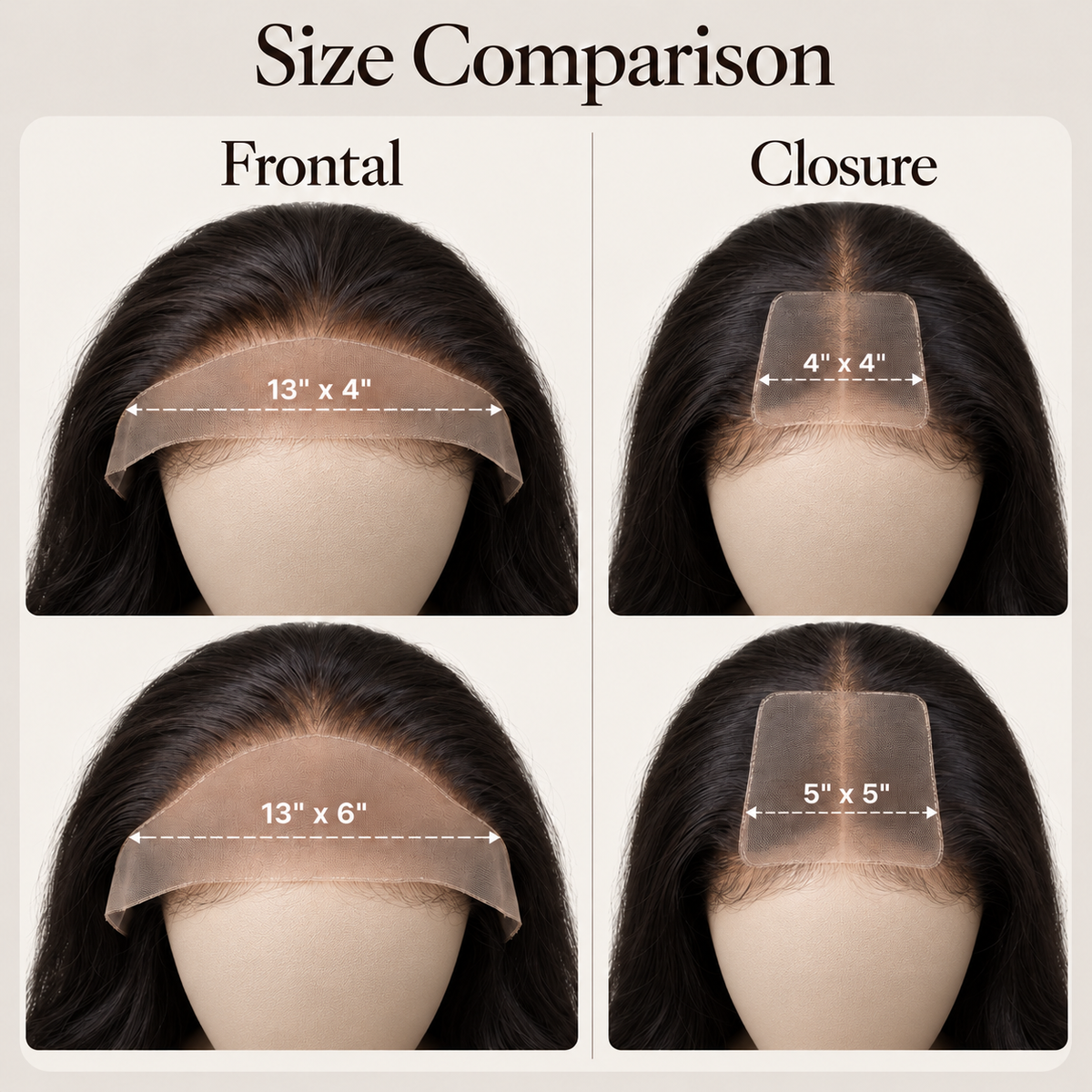 9x6 HD Lace Closure Bone Straight Brown 4 Bundles Deals Human Hair