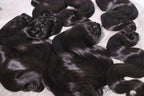 Raw hair bundle body wave natural color(1b) premium quality Vietnam factory light chemical processed straight style premium