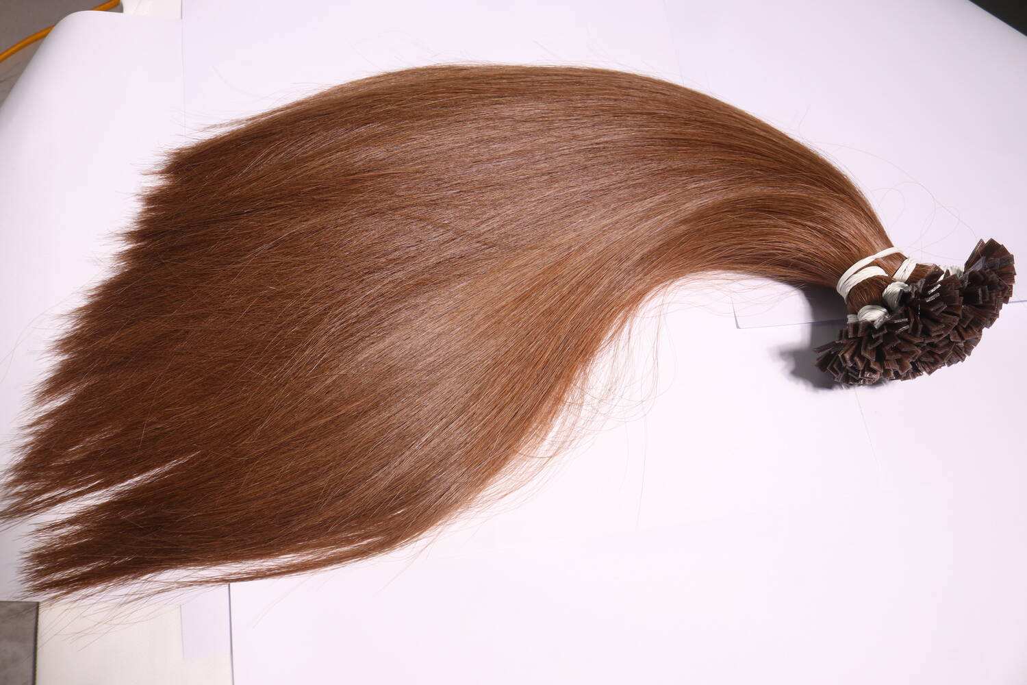Flat Tip Hair Extensions Straight Brown Pre-Bonded Keratin Raw Vietnamese Human Hair Tangle-Free No Shedding Wholesale