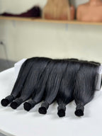 Vietnamese Raw Bulk Hair Straight Natural Black — Wholesale Single Donor