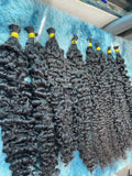 Bermese Curly Raw Bulk Hair 100% Human Hair (Raw hair) Premium Quality Fro Wig Making Raw Curly Style Wholesale