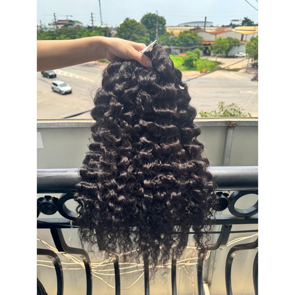 100% Virgin Human Hair Deep Wave Bundles