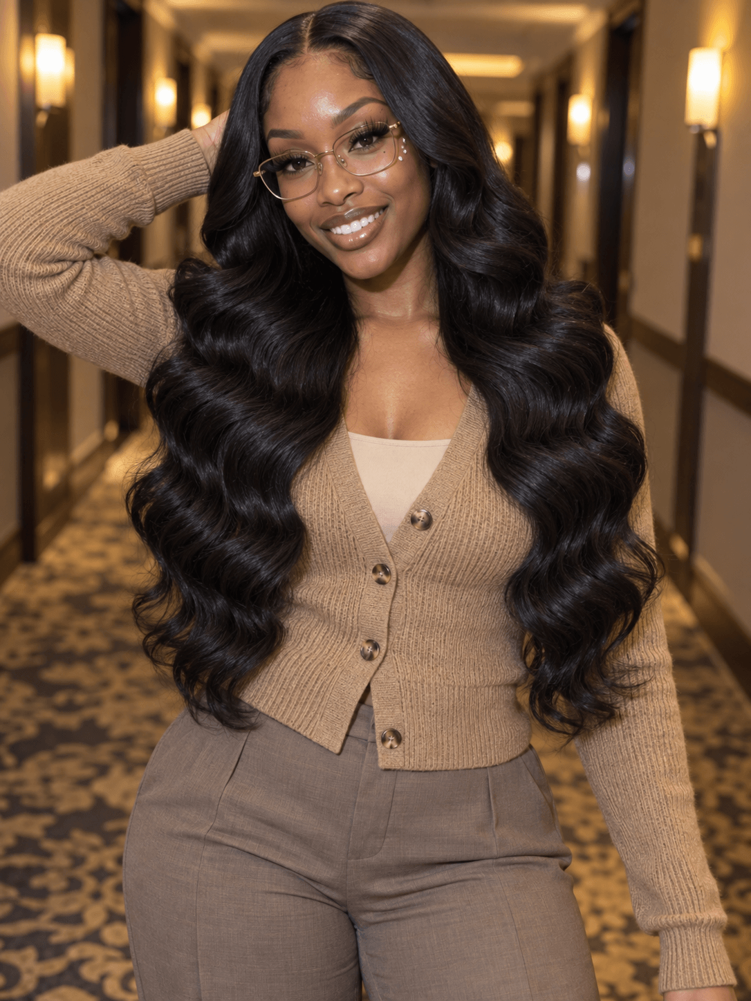 Clip-In Body Wave Natural Black Raw Human Hair