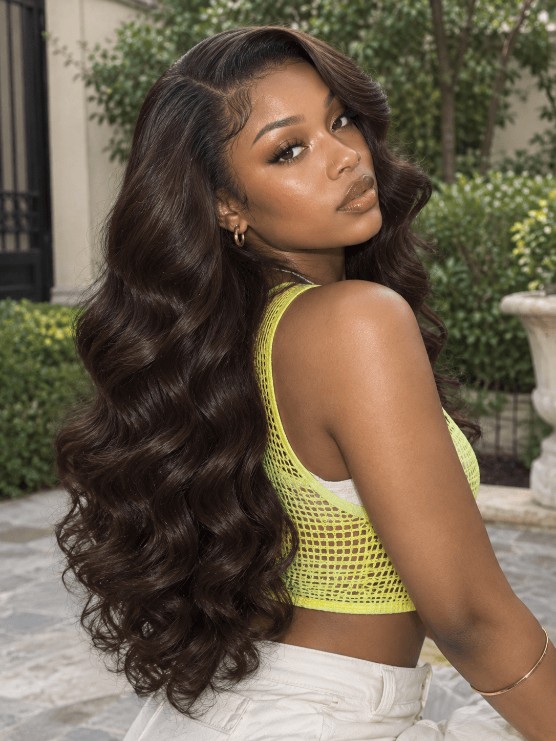 13x6 HD Lace Front Wig Body Wave Brown Human Hair