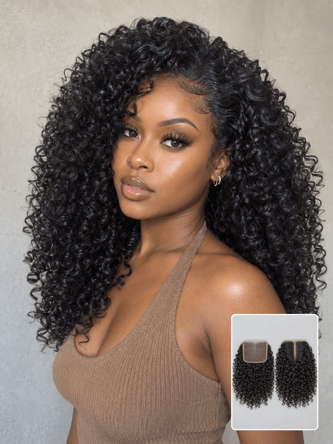 5x5 Transparent Closure 4 Bundles Deals Burmese Curly Natural Black Human Hair