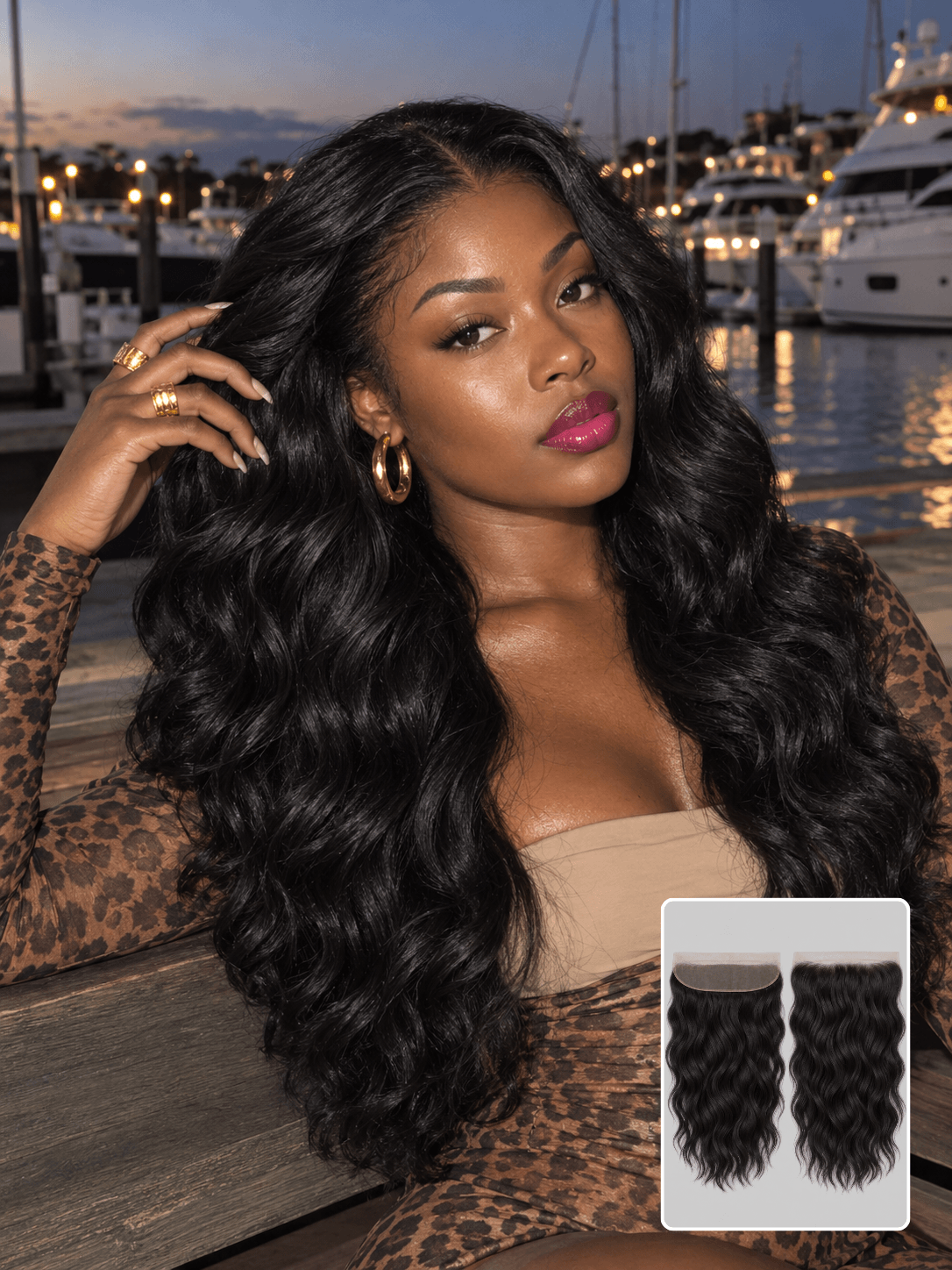 13x6 HD Frontal Natural Wave Natural Black 3 Bundles Deals Human Hair
