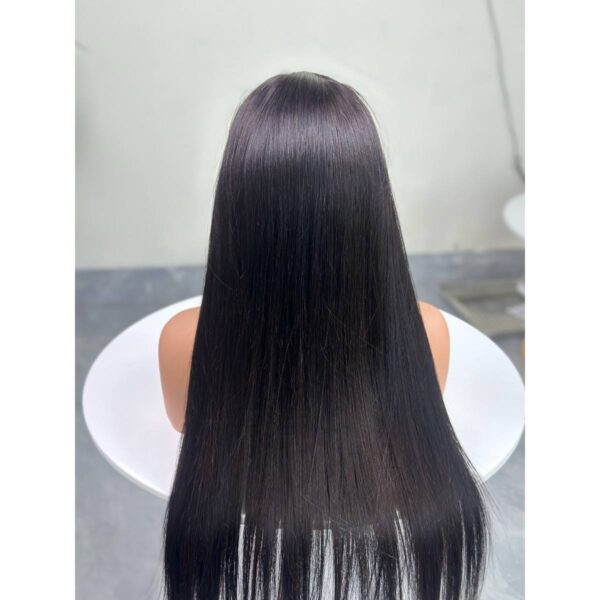 Natural Black Bone Straight Lace Front Wig 13×4 Double Drawn Vietnamese Virgin Human Hair HD Lace Wholesale