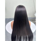 Natural Black Bone Straight Lace Front Wig 13×4 Double Drawn Vietnamese Virgin Human Hair HD Lace Wholesale