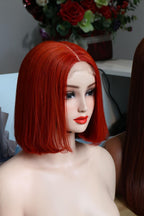 Raw hair bone straight orange color 10 inches closure 5×5 100% Human Hair (Raw hair) Premium Quality For Beauty