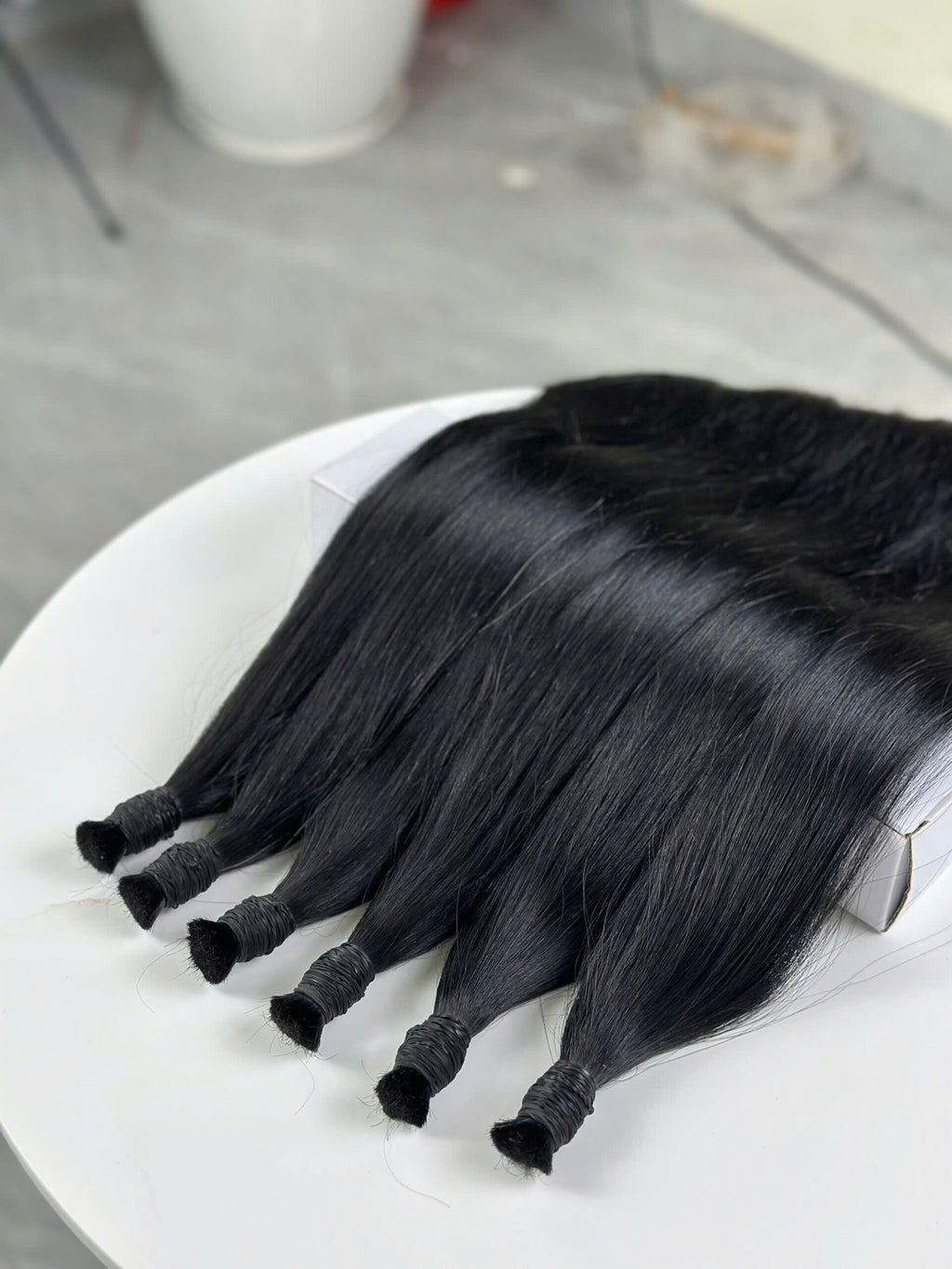 Vietnamese Raw Bulk Hair Straight Natural Black — Wholesale Single Donor