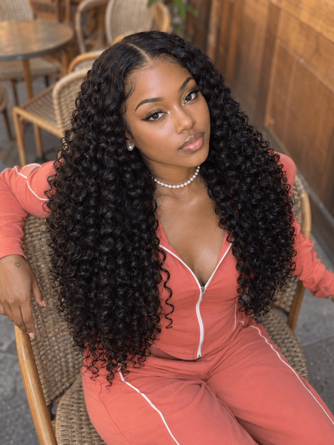 5x5 Transparent Closure 3 Bundles Deals Deep Curly Natural Black Human Hair