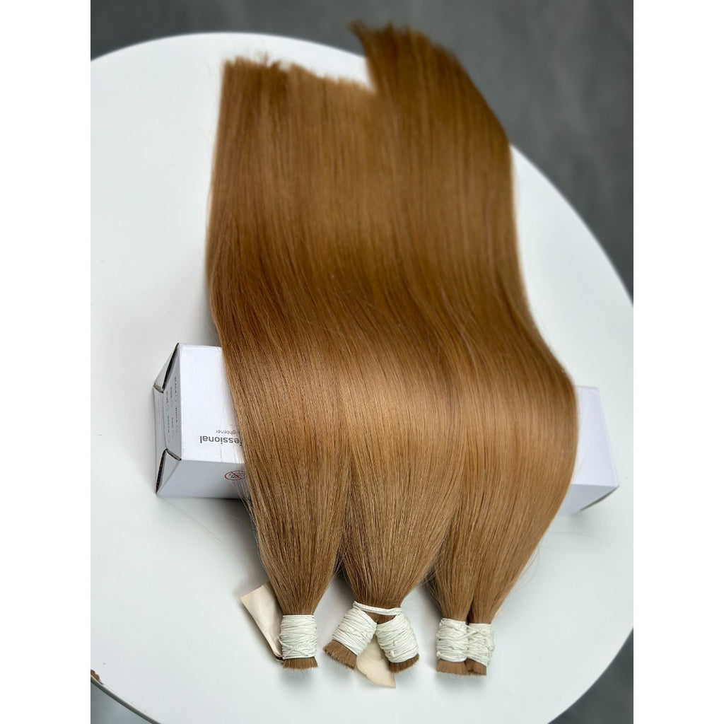 Vietnamese Bulk Hair Straight Copper Blonde — Wholesale Double Drawn Single Donor