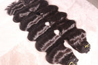 Bone Straight Virgin Human Hair Bundles Single Donor Natural Color Machine Double Weft