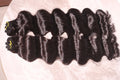 Bone Straight Virgin Human Hair Bundles Single Donor Natural Color Machine Double Weft