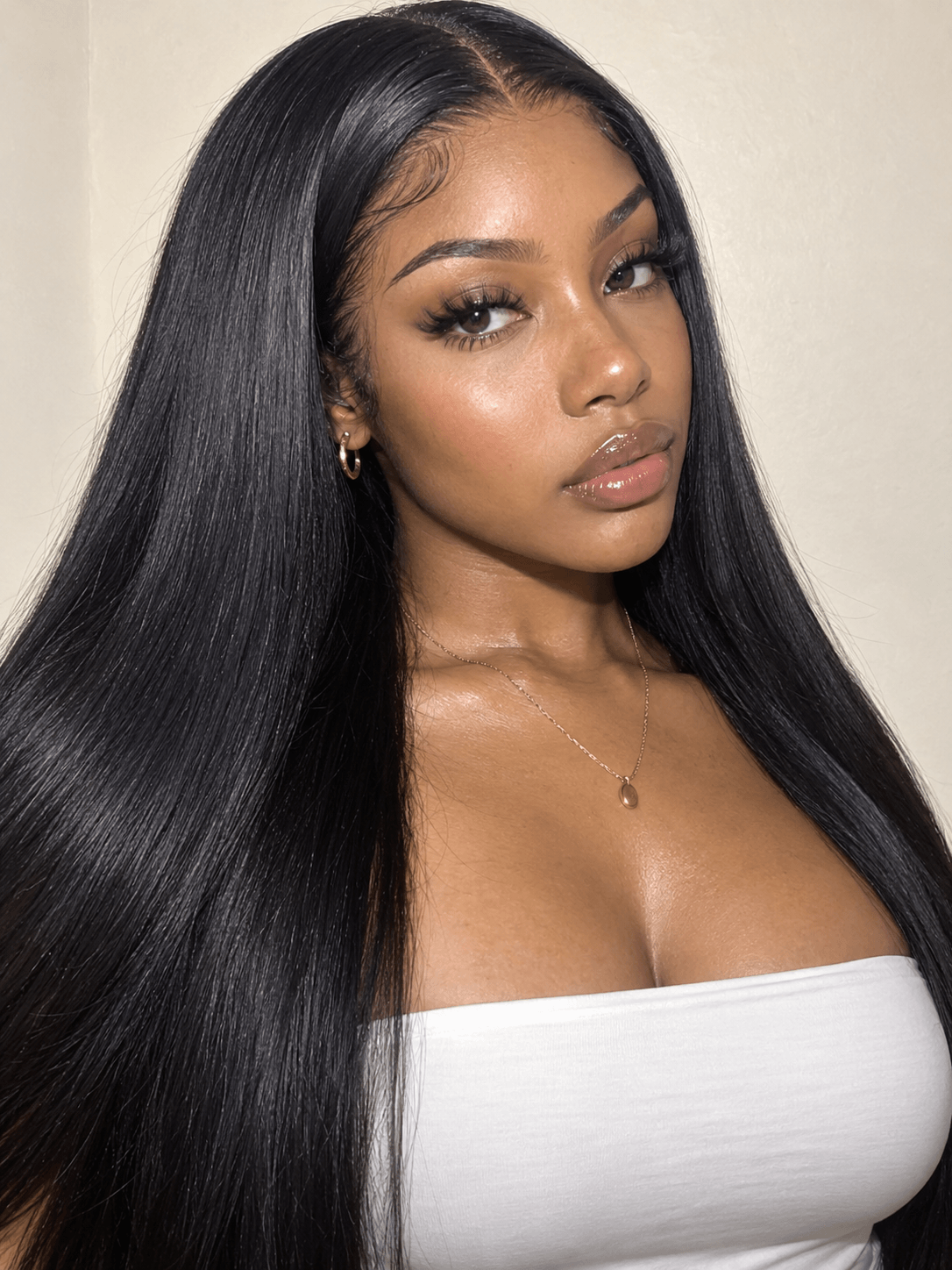 Bone Straight Raw Hair Natural  Wig – 100% Human Hair