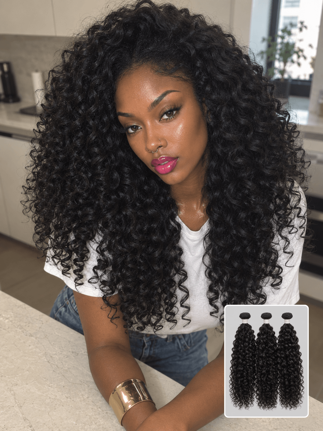 Burmese Curly Natural Black 3 Bundles Deals Raw Human Hair Weave